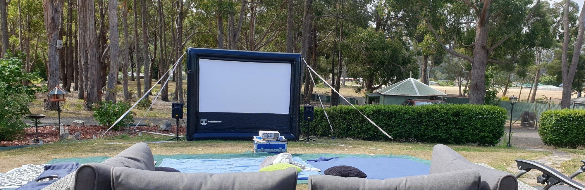 Play games on the big screen. Hire a massive screen in Tasmania.